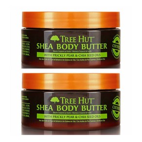 Tee Hut Shea Body Butte Pea Chia Seed 트리헛 시어 바디버터 페어 차이씨드 7oz(196g) 2팩, 196g, 2개