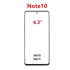 OCA 접착제가 있는 LCD 전면 패널 렌즈 삼성 갤럭시 노트 20 울트라 10 플러스 9 8 아웃 유리 Note9 터치, 04 Note10, 1개