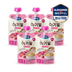 아이얌 아기밀 고구마 퓨레, 100g, 5개