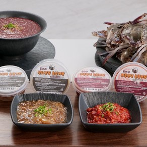 삼채순살게장 7통세트(100g X 7EA) 순살 삼채간장+매콤양념 씨푸드코리아 7종, 700g