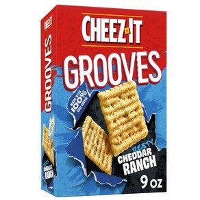 [미국직배송]치즈잇 그루브 제스티 체다 랜치 크래커 255g Cheez-It Gooves Zesty Chedda Ranch Cackes, 1개