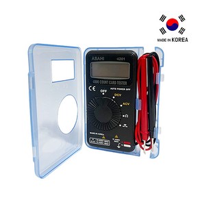 국산 전기 전압 멀티 테스트기 4201 아사히 정밀측정 접지 저항 검전기, 1개