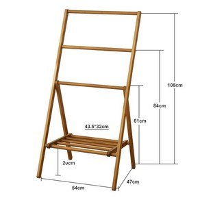 사다리행거 원목 우드 접이식 소품 받침대 옷걸이 코트랙 인테리어 수건걸이