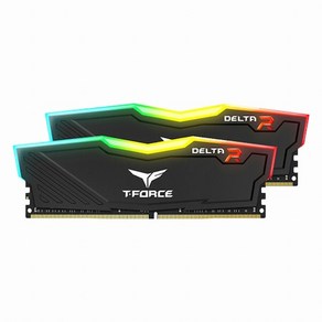 팀그룹 T-Foce DDR4-3200 CL16 Delta RGB 가넷 데스크탑 램 8GB x 2p, 2개