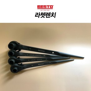 하나공구 베스토 라쳇 렌치 라쳇렌치 라쳇핸들 견삭기 깔깔이 아시바 건설 랜치 스패너, 1개, 라쳇 17mmx19mm