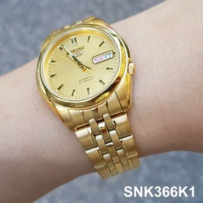 [정품]SEIKO 정품 SEIKO 5 SNK366K1 세이코시계 오토매틱메탈시계 남성손목시계 정장시계 금장시계