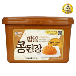 범일 콩된장 소입자, 1개, 3kg