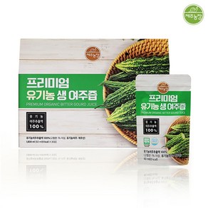 제주농장 프리미엄 유기농 생여주즙 60mlx30, 1.8L, 1개