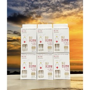국내산 유기농 순면 멸균 연고 개별 면봉, 6개, 30매