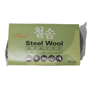 한일연마 철솜 스틸울 유막 제거 유리 세정 물때 녹 청소 세척 STEEL WOOL