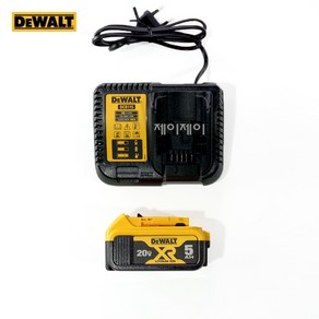 디월트 20V MAX(18V) 모든제품 호환 배터리 충전기 DCB115(4A)+DCB184(5.0Ah) 배터리와충전기 세트, 1개