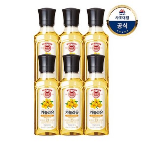 [KT알파쇼핑][사조대림] 카놀라유 250ml x6개, 6개