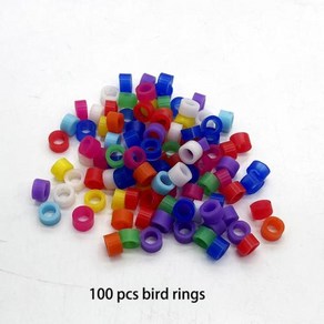 앵무새 핀치용 새 고리 다리 밴드 카나리 굴디언 직경 3mm 4mm 5mm 2mm 새 발 고리 100 개, 8) 100pcs ings - 5mm, 100개