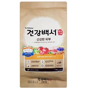 개별포장 민감피부 강아지용 사료 1.2kg 소형견 노견, 1개