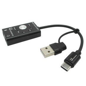 [유커머스] 2in1 외장형 USB C타입 7.1 멀티 사운드카드 [이어폰 / 마이크], 상품선택