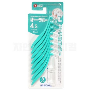 오랄케어 치간칫솔 L자 8p 1.0mm (s) 오죤치간칫솔, 1개, 8개입