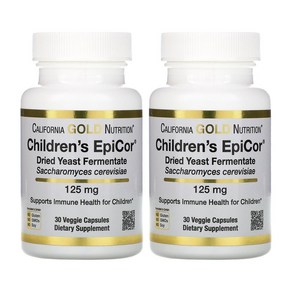 1+1 캘리포니아골드 뉴트리션 Childen's Epico 어린이용 에피코르 125mg 베지 캡슐 30정, 1개