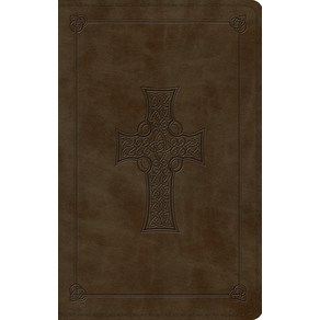 (영문도서) Large Print Value Thinline Bible-ESV-Cross Design Imitation Leather