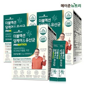 더블액션 당케어 & 유산균 3박스, 60g, 3개