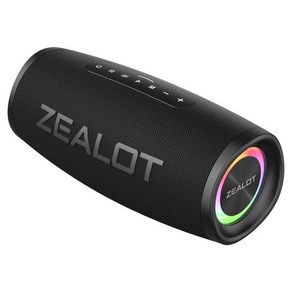 ZEALOT S56 블루투스 스피커 40W 출력 전원 우수한 베이스 성능 IPX6 방수 야외 캠핑, 01 Black