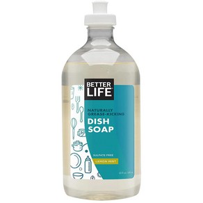 Bette Life 기름기 제거용 천연 주방 세제 레몬 민트향 대용량 651ml, 1개