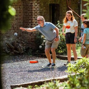 BOCCE 페탕크 볼 야외 게임을 쉽게 식별 할 수 있는 반사 각인 금속 세트 우아한 Petanque Boule 피크닉용, 1개