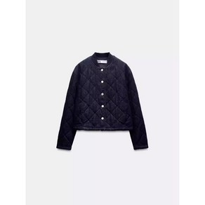 ZARA 자라 여성 퀼티드 데님 점퍼 라운드넥 자켓 재킷 Z1975 8845040