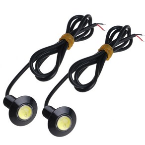 2pcs 울트라 얇은 23mm 12V 자동차 LED DRL 주간 달리기 조명 독수리 눈 램프