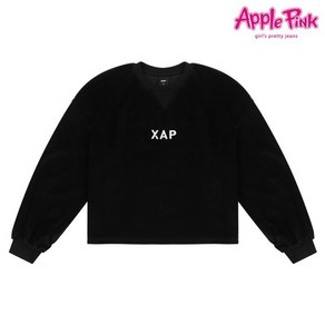 애플핑크 XAP자수 벨벳 맨투맨 APXPR701GSB