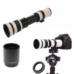 초망원렌즈 브랜드 호환 420-1600mm 렌즈 초점 F8.3 확대경, 검은색, 패키지 A, 니콘 호환 입 검은색 패키지 A