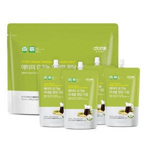 애터미 유기농 미네랄 원당 시럽, 4개, 193ml