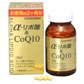 일본직발송 6. 마루만 α -리포산 CoQ10 249 ××180알 B003CEZTBG, 1개, 180정