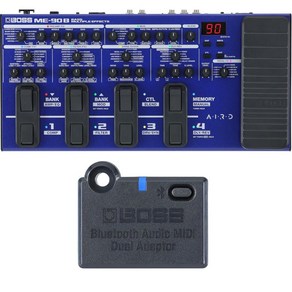 BOSS ME-90B Bass Multiple Effects + BT-DUAL Bluetooth Audio MIDI Dual Adapto 보스 세트 [멀티, 1개