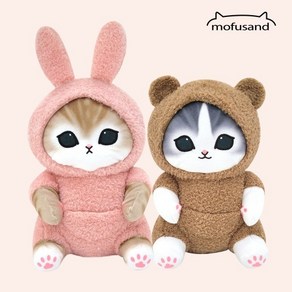 모후샌드 파자마냥 BIG 핑크 고양이 인형 28cm, 모후샌드(파자마냥)핑크28cm