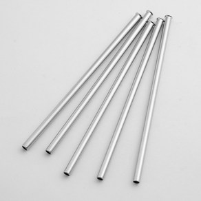 에코 일자형 304스텐 빨대 5p 0.7cm 스덴 버블티 빨때 텀블러 커피, 1개