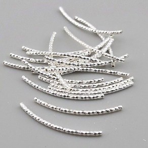 비즈팡 [SVP-92-04]실버파이프 실버925 다이아몬드파이프 1.5x30mm (내경0.8mm)