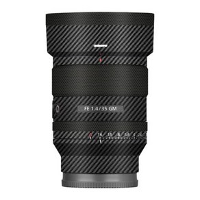 나사 FE F1.4 SEL35F14GM 소니 GM 스킨 랩 필름 스티커 프로텍터 보호 35 35mm 바디 렌즈 안티 코트 스크래치 1.4 카메라, 1) 1 Cabon Fibe Black