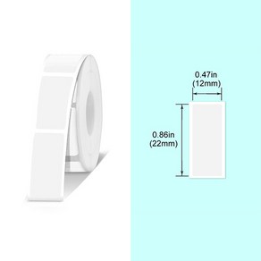 마로마로 마로팝 전용 라벨지 스티커 테이프 MD-210 흰색, 하얀색 MD-210, 1개