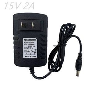 1PCS AC/DC 어댑터 DC 15 V 0.5A 1A 2A 3A AC 100-240V 변환기 전원 볼트 충전기 EU 미국 플매트 카펫 러그, [04] DC PLUG 2.5-0.7MM, [01] 15V 0.5A, [02] US