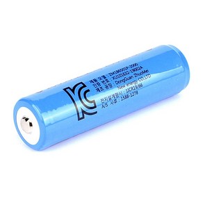 18650 리튬이온 보호회로 충전배터리 3.7V 2000mAh, 1개