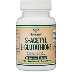 더블우드 아세틸 글루타치온 S 아세틸 L 글루타치온 S-Acetyl L-Glutathione 100 mg 60캡슐, 60정, 1개