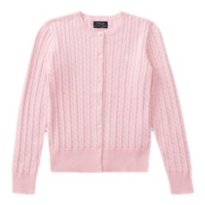 [가을맞이세일/캐나다 발송] 폴로 랄프로렌 걸즈 꽈배기 니트 가디건 Polo Ralph Lauren Girls Cable Knit Cardigan