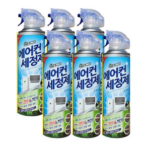 산도깨비 에어컨 세정제 에어컨청소스프레이, 6개