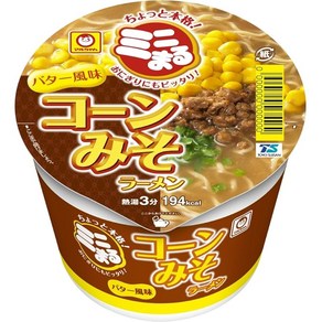 마루짱 미니 마루콘 된장 라면 버터 풍미 49g x 12개 (미니 사이즈)