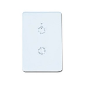 스마트빌 스마트 wifi iot 원격 제어 2구 화이트 스위치 2A(440W), 1개