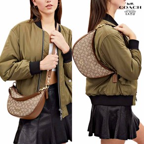 코치 아리아 자카드 시그니처 숄더 백 CO997 Aria Shoulder Bag In Signature Jacquard