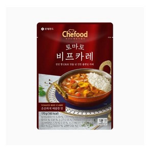 쉐푸드 토마토비프카레 170g, 6개