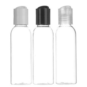 허브스프레이 프레스캡 플라스틱용기 30ml~500ml, 투명용기 검정캡, 60ml, 1개