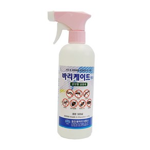 바리케이트 액제 500ml 스프레이 분무형 살충제 불쾌 해충 구제 퇴치제 지네 거미 노래기 그리마 바퀴벌레 쥐며느리 공벌레 약 가정용, 1개, 1