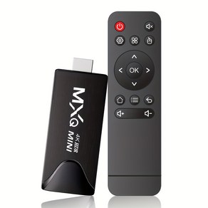 셋톱박스 MXQMini TV 스틱 안드로이드 10 쿼드 코어 4K HD 플레이 스토어 2.4G 와이파이 스마트 박스 H.265 미디어 플레이어 셋톱, 1.MXQMINI TV STICK